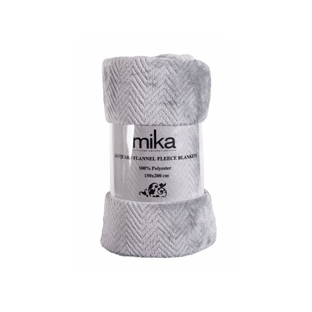 Одеяло Jacquard Flannel Fleece.grey