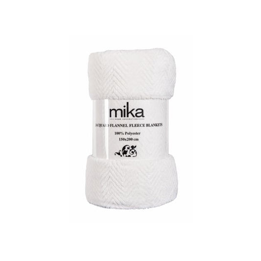Одеяло Jacquard Flannel Fleece.white